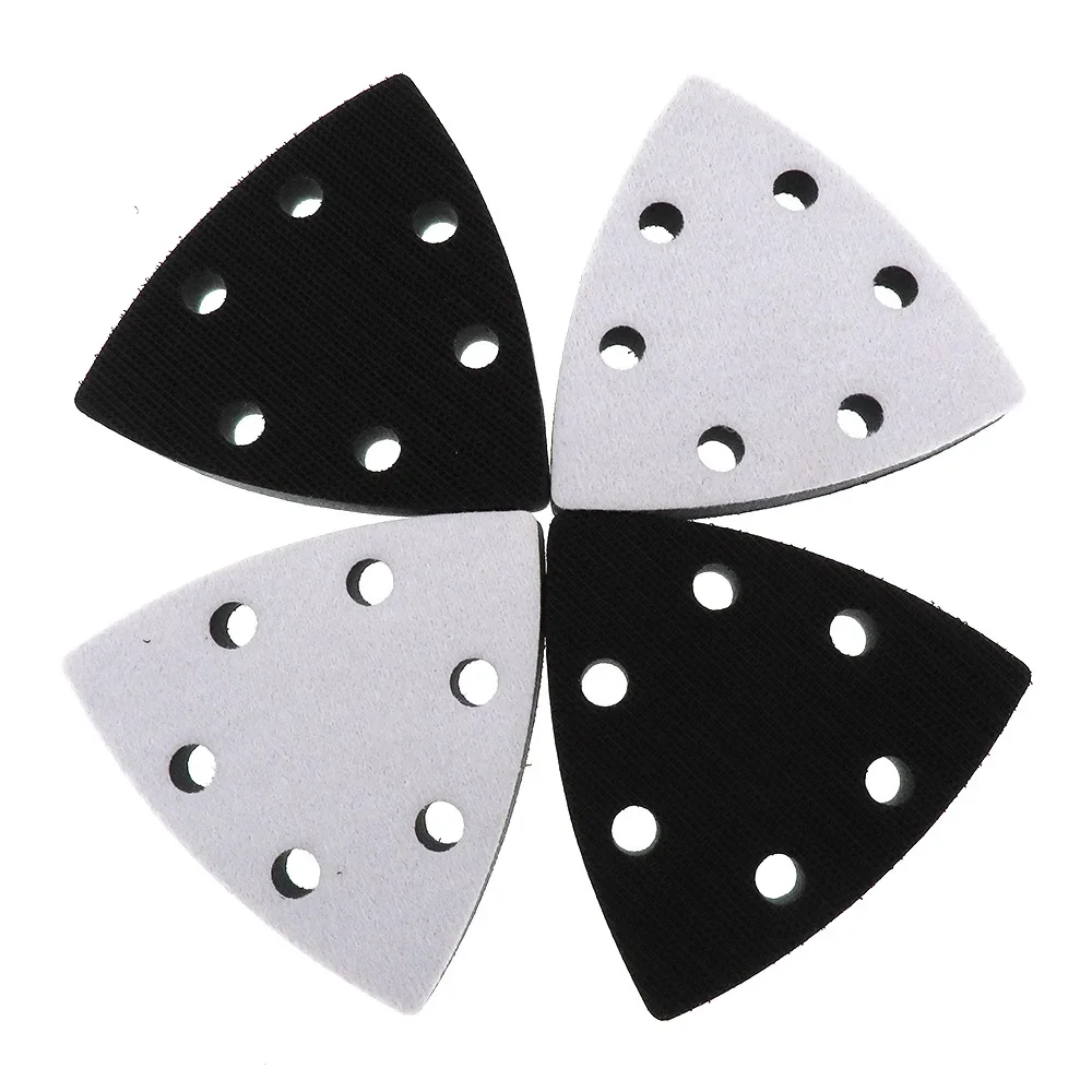 2 PCS 90x90x90MM 6-Hole Soft Interface Pad Hook and Loop Sanding Disc Backing Pad Protect Power Tools Accessories for Grinding