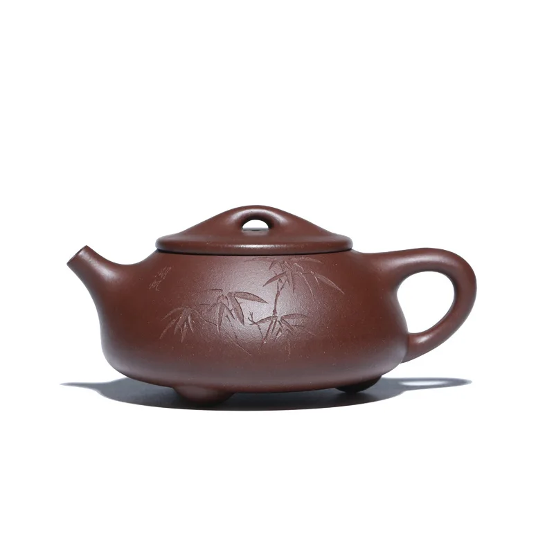 

Yixing imitating the ancient phase Ming stone ladypot, large-capacity tea set