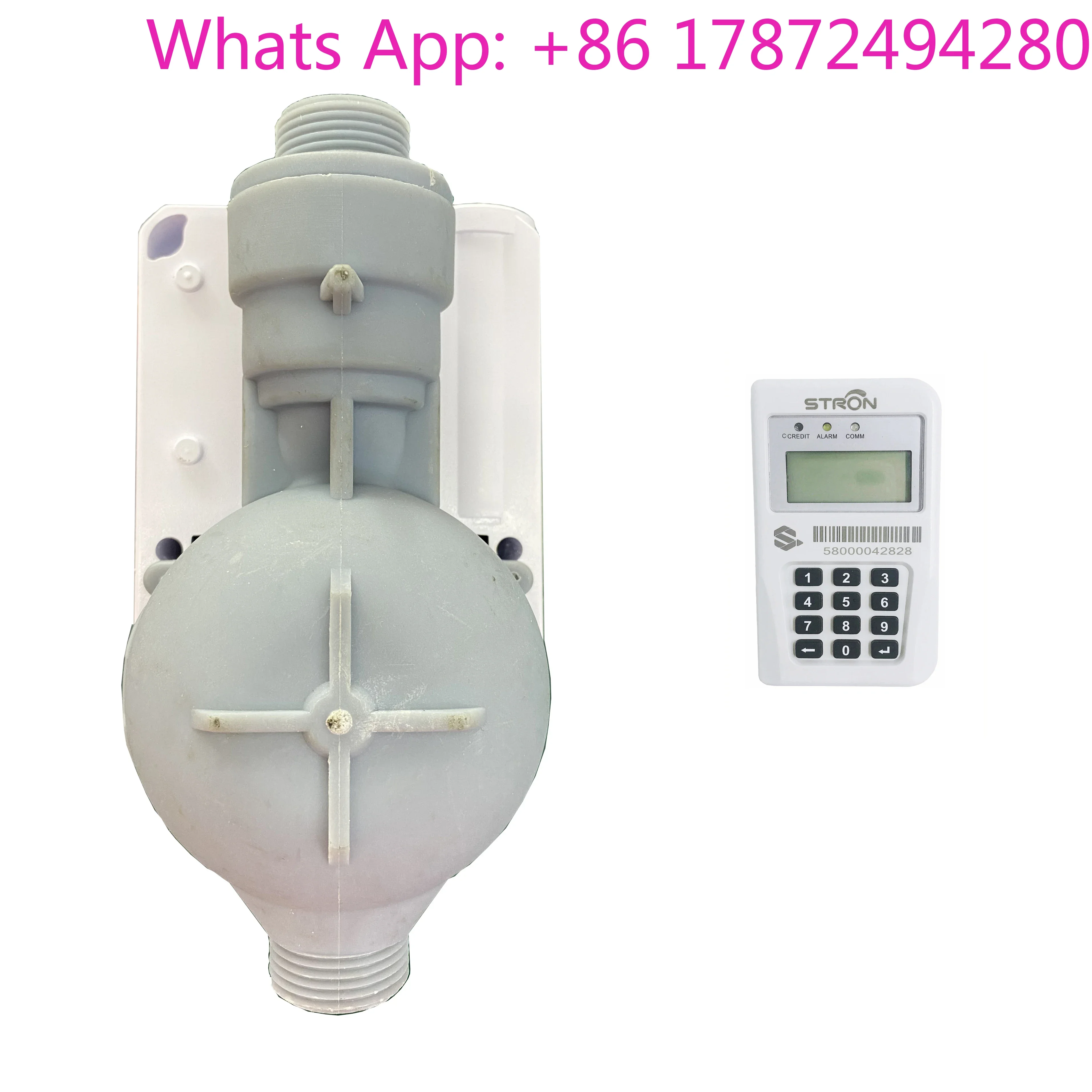 Split Keypad Prepaid Water Meter with CIU  Hot Sale Plastic Body Dry Dial