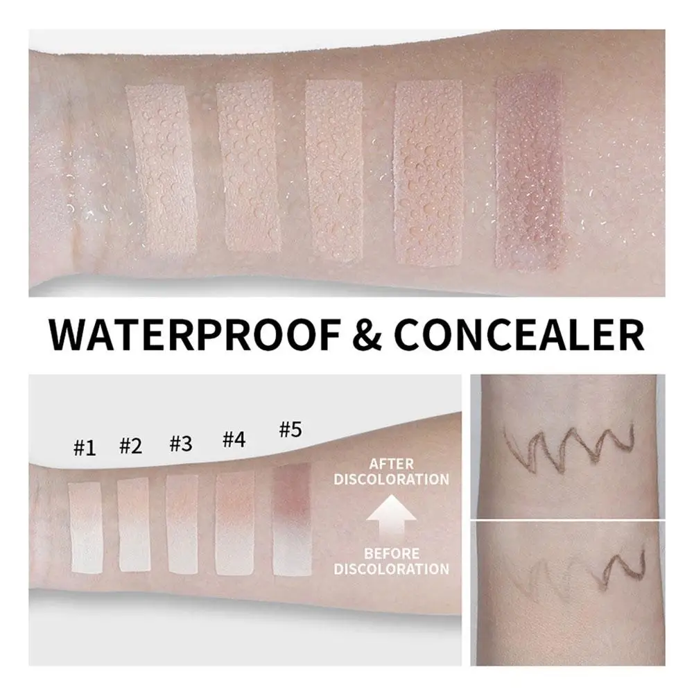 Base correctora blanca que cambia de Color, Base de maquillaje coreana Blanca, Base Natural, Corrector de Color facial de alta cobertura