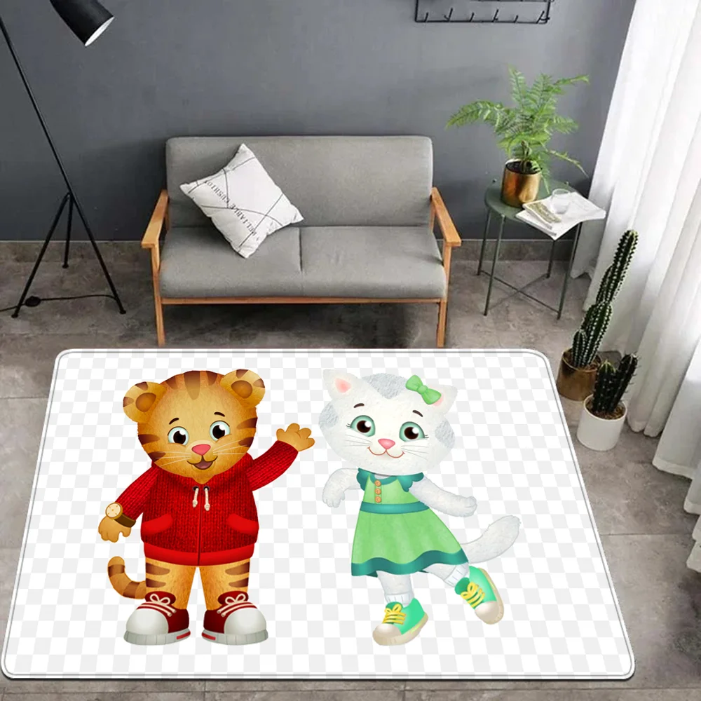 Daniel-Tigers Stop Door Mat lavabile antiscivolo soggiorno divano sedie Area Mat cucina comodino tappeti