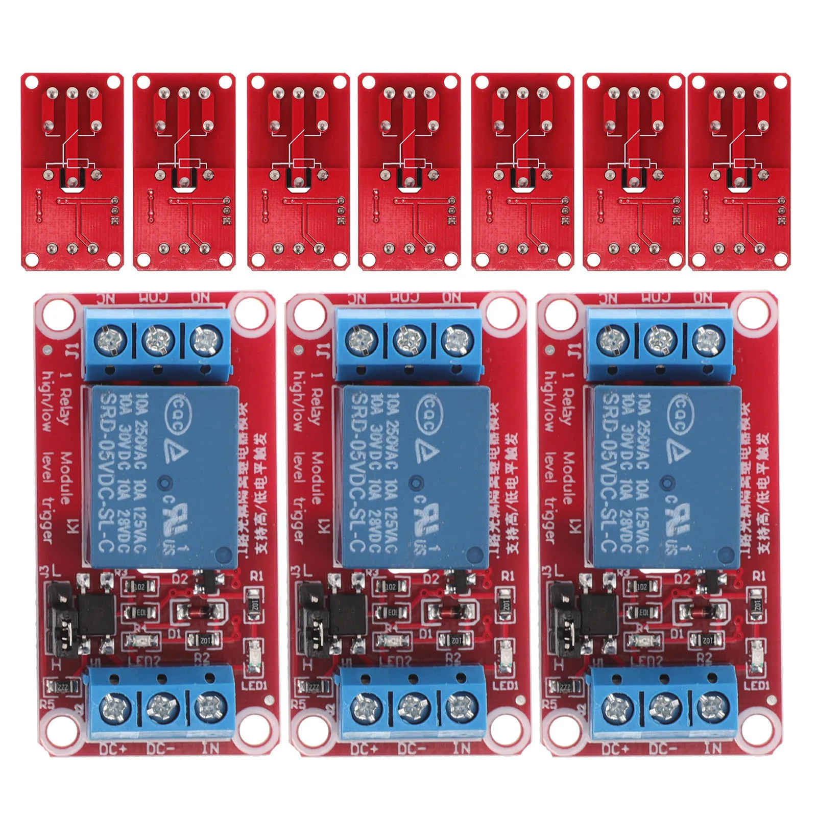 

12Pcs Relay Module Optical Isolation High Low Level Trigger Expansion Board General Purpose Relay Module Expansion Board