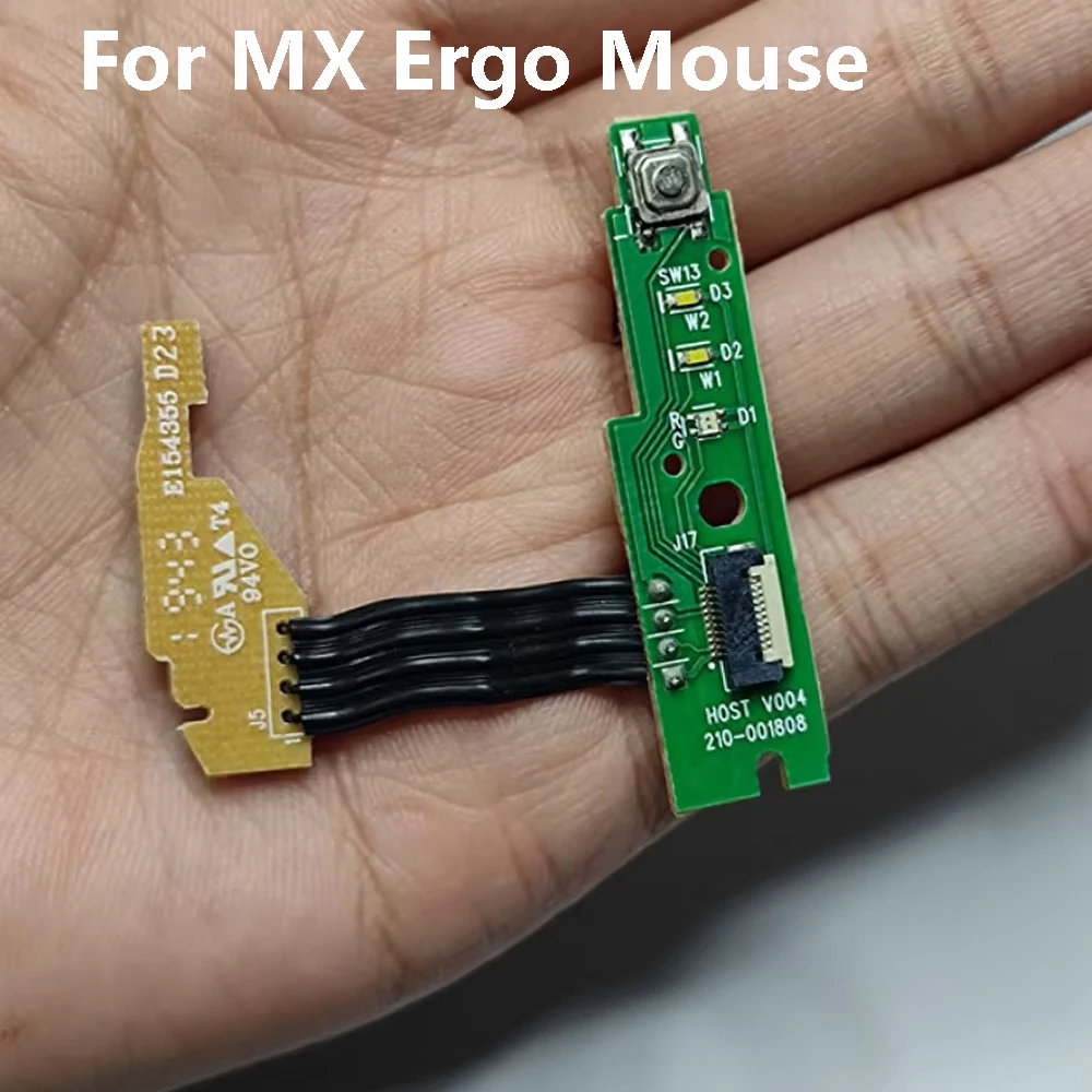 Untuk MX Ergo Tombol Mouse Papan PCB Pengganti Papan Kunci untuk Logitech MX Ergo Mouse Cangkang Atas Tombol Sakelar Mikro Motherboard