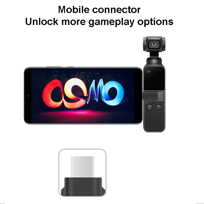 1PCS Smartphone Adapter for DJI Osmo Pocket 2  TYPE-C  Data Connector Interface Handheld Gimbal Camera Accessories