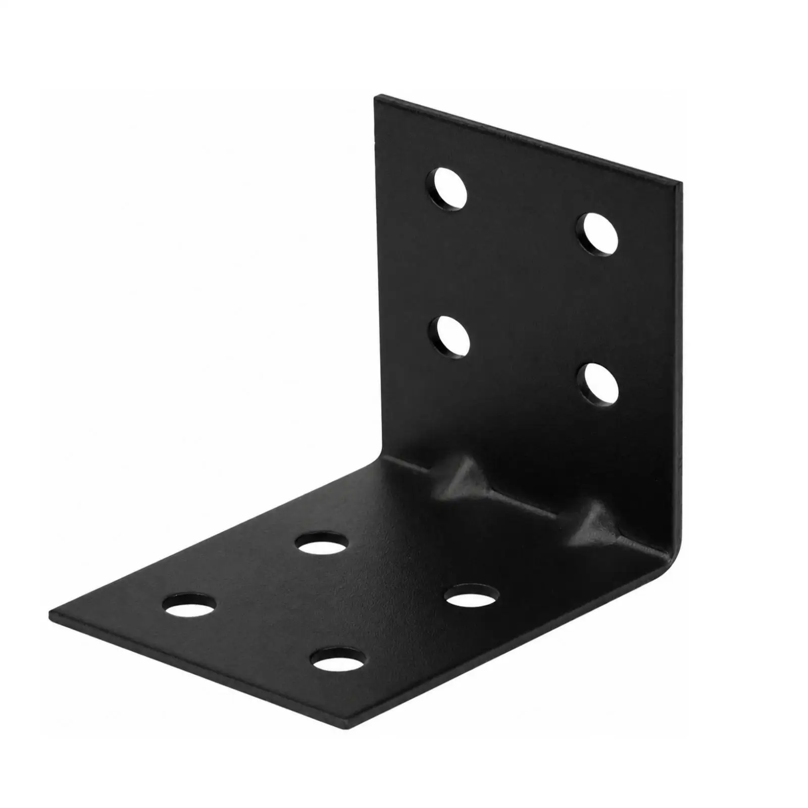 L Shaped Steel Bracket Support for Workbench Shelf Joint Reinforcement with Pre Drilled Holes