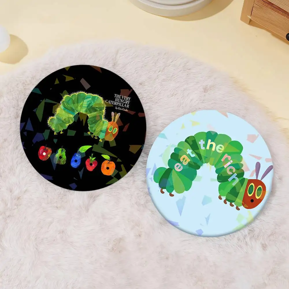 Eat The Rich Hungry Caterpillar Creative Anime Series Enamel Pins Badge Metal Brooch for Bag Clothes Decor