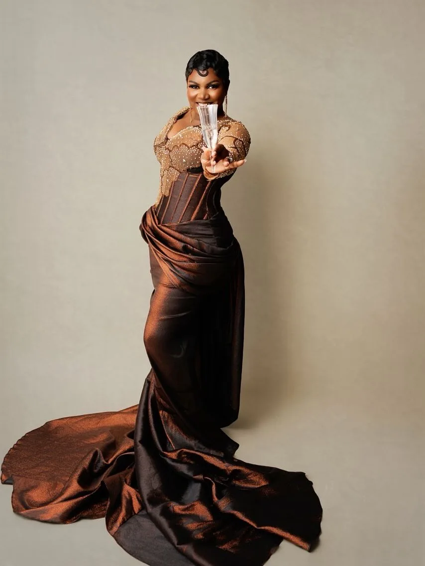 Marrom sereia 2026 vestidos de baile cristais ilusão tafetá mangas completas noite formal festa aniversário vestidos zj2632