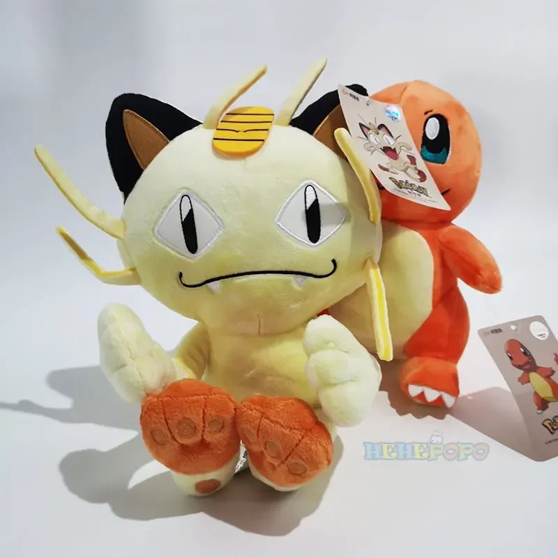 Pokemon Meowth Pluche Speelgoed Pop Cartoon Meowth Zachte Knuffels Poppen Kinderen Speelgoed Verjaardagscadeautjes 25Cm