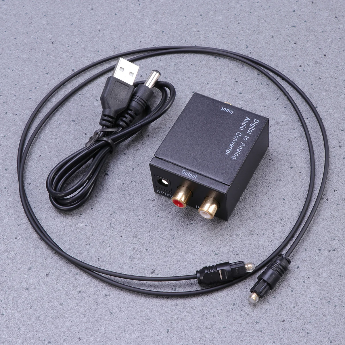 

Digital to Analog Audio Converter Aluminum Compact Size Supports 32 44.1 48 96Khz Sampling Rate for Home Cinema Dvd