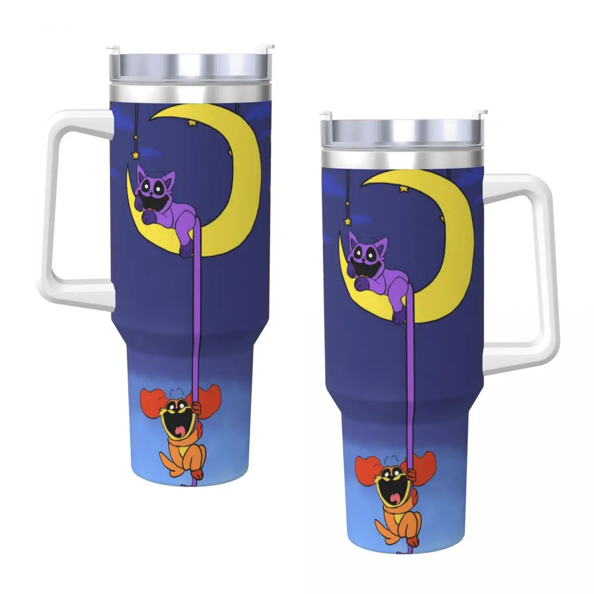 Smiling CatNap Dogday Stainless Steel Tumbler Travel Mugs Cup Large Thermal Mug Leakproof Cold Drink Milk Tea Water Bottle