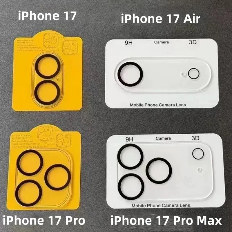 

Защитная пленка для объектива камеры iPhone 17 16 15 Pro Max Plus из закаленного стекла, ультрапрозрачная, устойчивая к царапинам, аксессуар для телефона