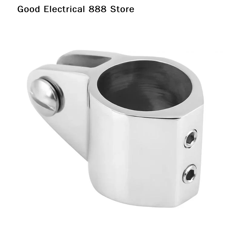 【G】Stainless Steel 316 Double Screw 22mm 25mm Bimini Top Fitting Marine Slide Jaw Sleeve Pipe Eye