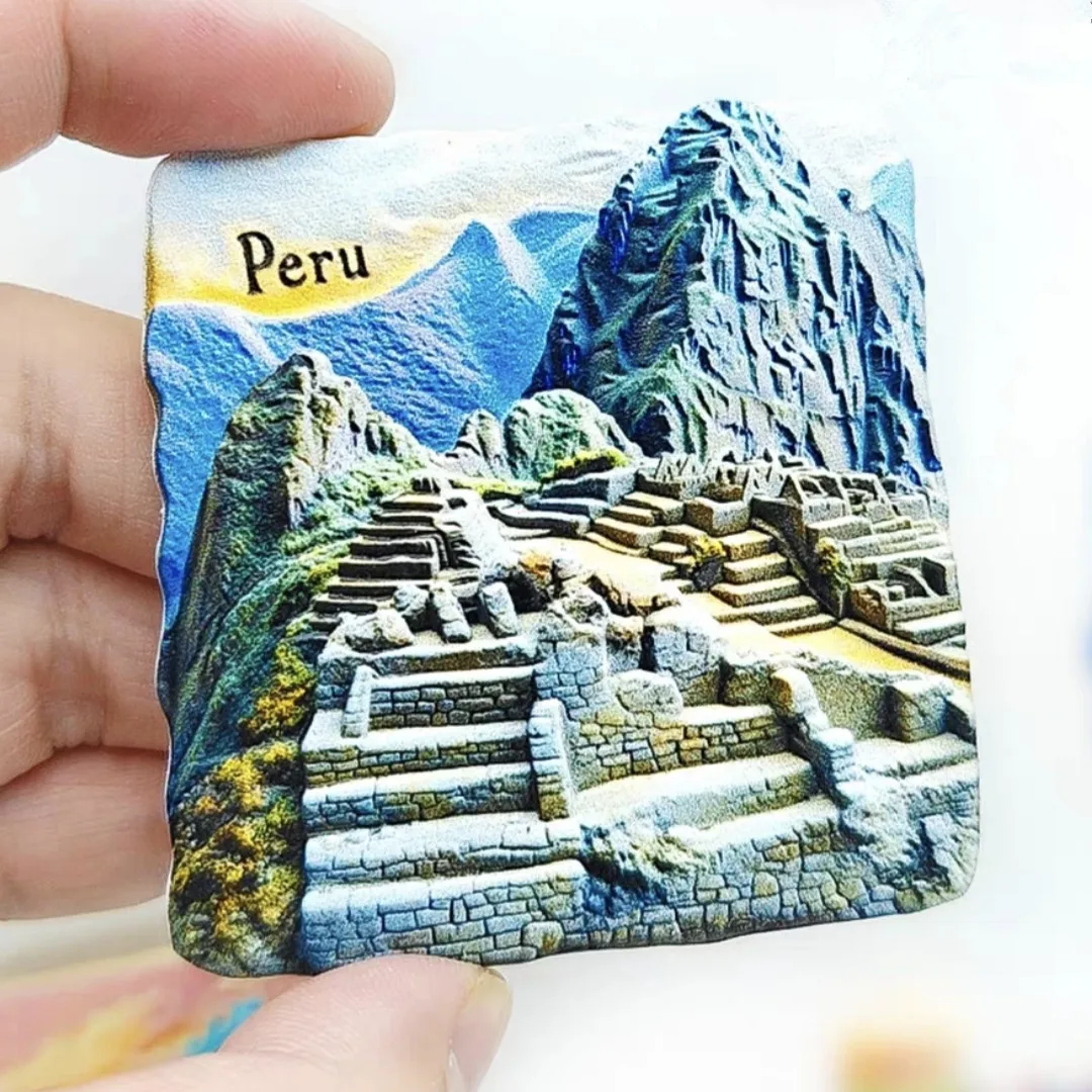 North America Peru Machu picchu Fridge Magnets Tourism Souvenir Refrigerator Magnetic Sticker Collection Handicraft Gift