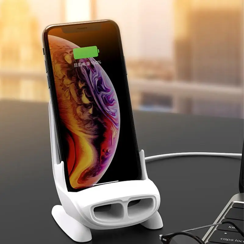 15W Fast Charge Holder Wireless Charger Fast Charging Stand For IPhone 14 13 12 11 XR XS Airpods Samsung S22 S21 Charging Dock