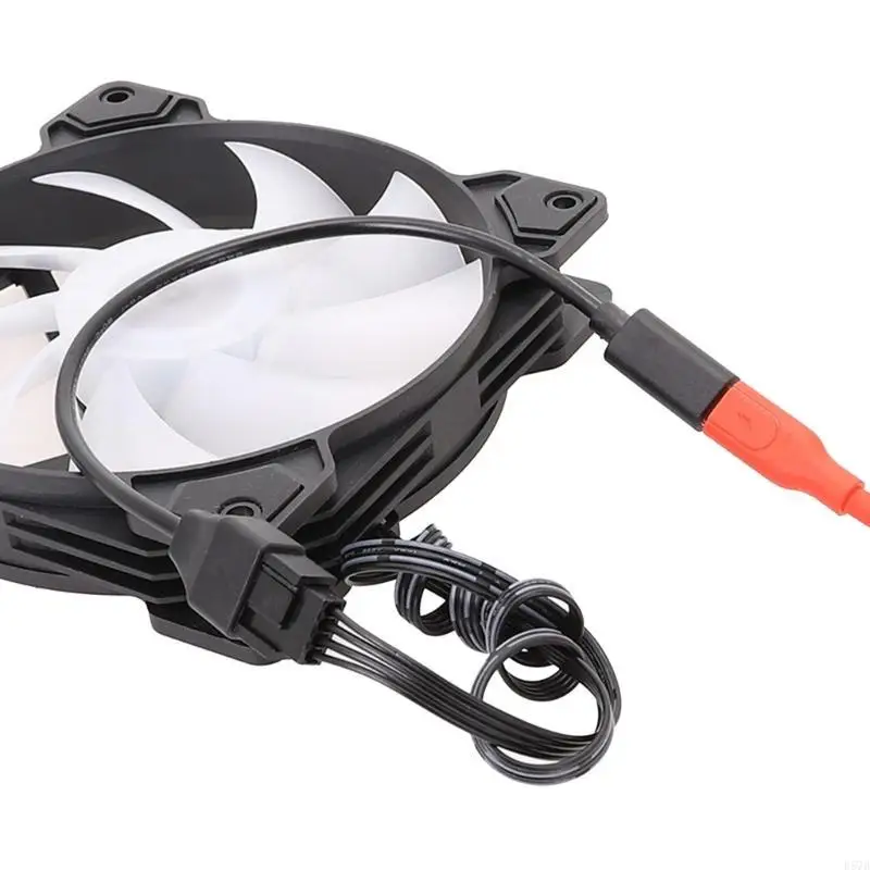 Type C ke kabel kipas komputer PC Power Power Extension Cable Converter Adapter