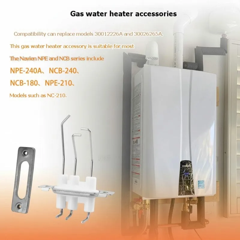 (A64E) 30012226A para Navien NPE NCB: Kits de Ignição para Aquecedores de Água Resistentes a Altas Temperaturas, Peça para Ignição Rápida, Acionadores a Gás