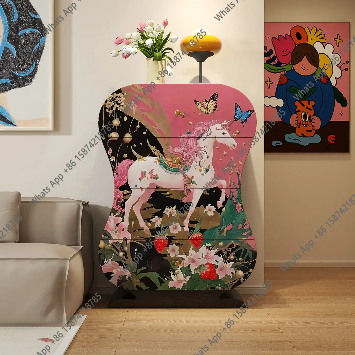 

Декоративный шкаф-тумба из массива дерева для гостиной и спальни, пристенный, прикроватный, придиванный, для хранения, модный дизайн X