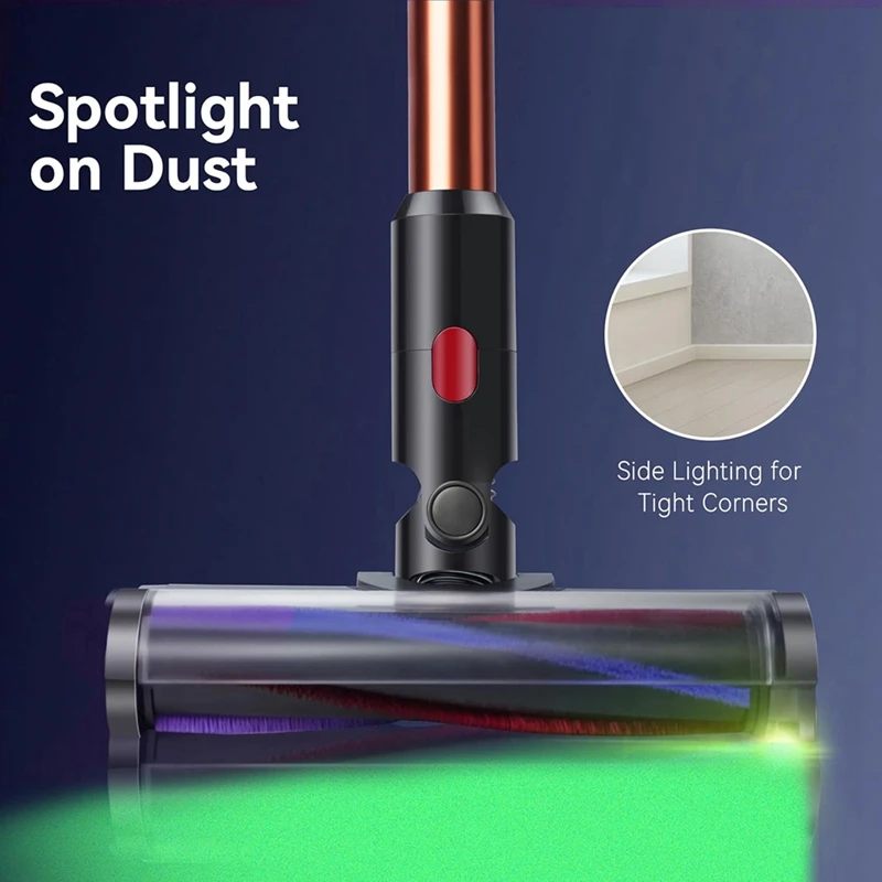 For Dyson V7 V8 V10 V11 V15 Vacuum Cleaner Floor Nozzle Brush Head With LED, Illuminates  Dust For Hard Floors