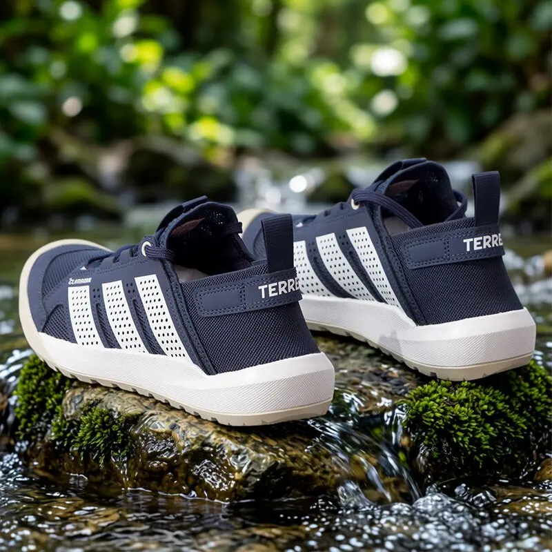 Adidas HQ9172 Amphibious Wading Shoes Climacool Ventilated Fabric Synthetic Upper Quick Dry Non Slip Outdoor Water Sneakers