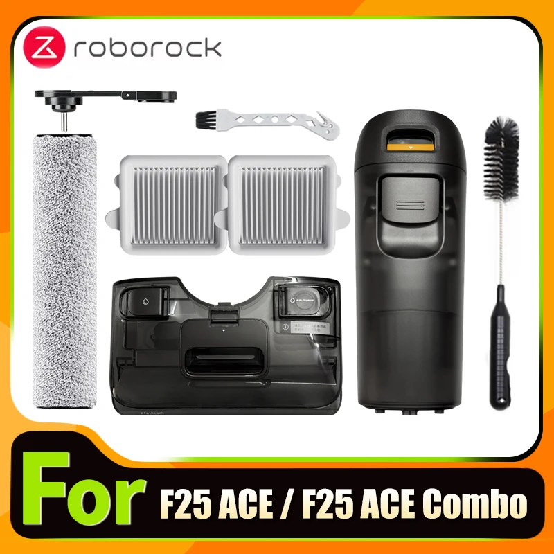Original Accessories For Roborock F25 ACE/ F25 Combo/ A30 Pro Vacuum Cleaner Brush Roller and Heap Filter Dirty Water Tank Parts