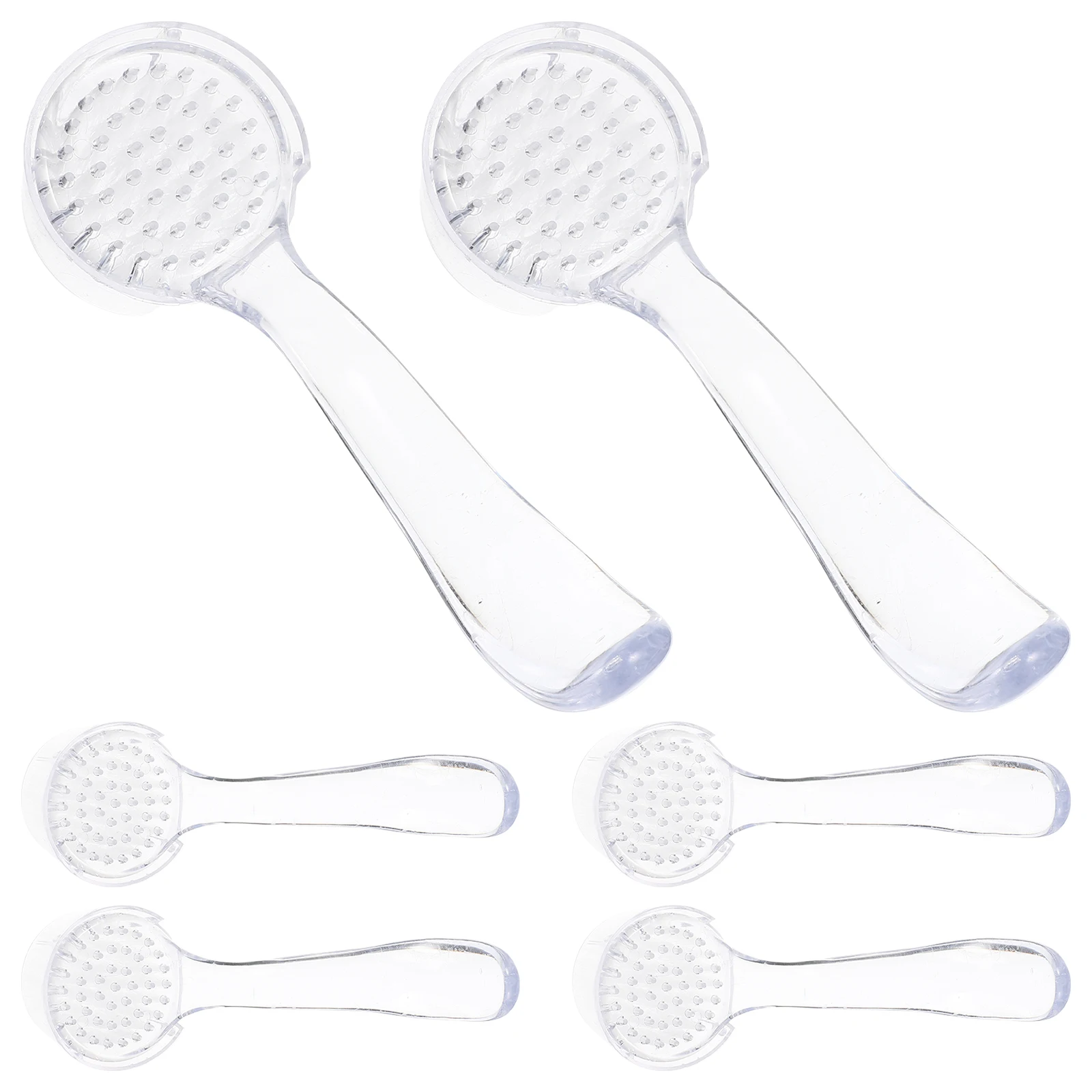 

6 Pcs Horns Face Wash Brush Nail Brushes Nylon Wool Fingernail Scrub Cleaning