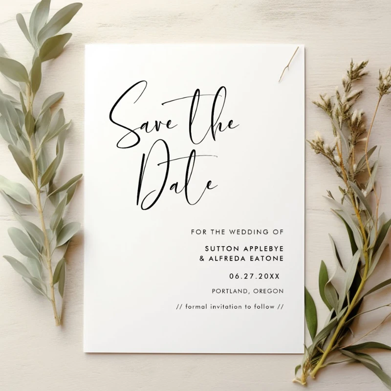 10pcs Personalized Save The Date Wedding Invite, Custom Save The Date Invitations Save The Date Wedding Card, Save The Date Card
