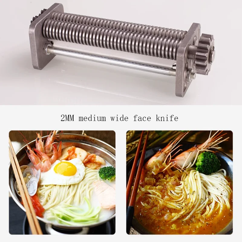 Household Noodle Maker Machine Manual Pasta Machine Dough Laminator Noodles Pressing Rolling Machine Fresh Pasta Machine