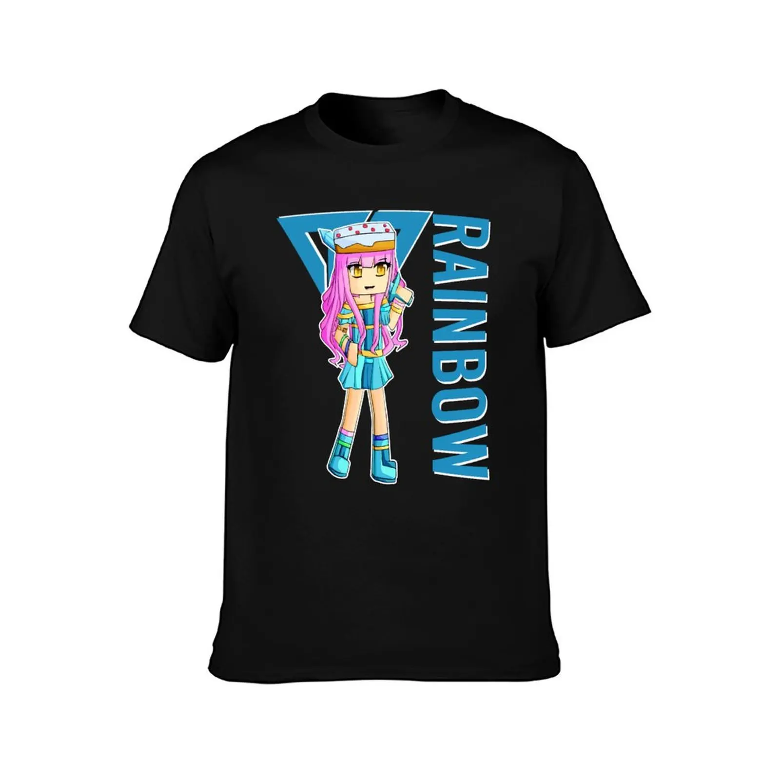 Rainbow gamer Itsfunneh Funneh Krew gamer fan art 2022 T-Shirt summer top boys animal print mens vintage t shirts