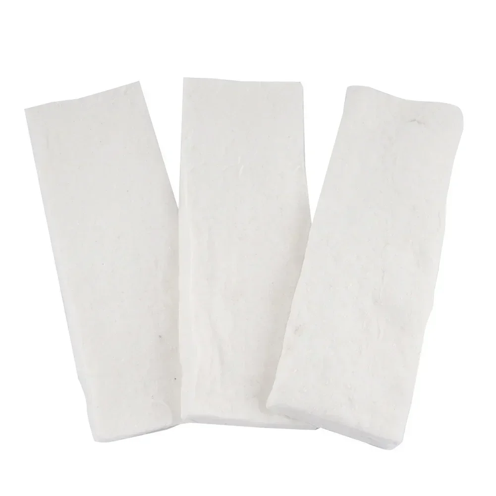 

Fiber Blanket Ceramic Sponge 1206 ℃ White 30*10*1.5cm/2.5cm 3pc Ceramic Fiber Blanket Safety Bio Fire Wool Sponge