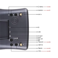 2026 LS-008D 5.8G FPV Goggles 4.3 Inch 40CH Support DVR Dual Antenna 480*272 Helmet Receiver for RC Racing s Accessor