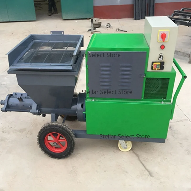 Cement mortar sprayer, fast double cylinder sprayer, fully automatic wall plastering machine, factory direct sales