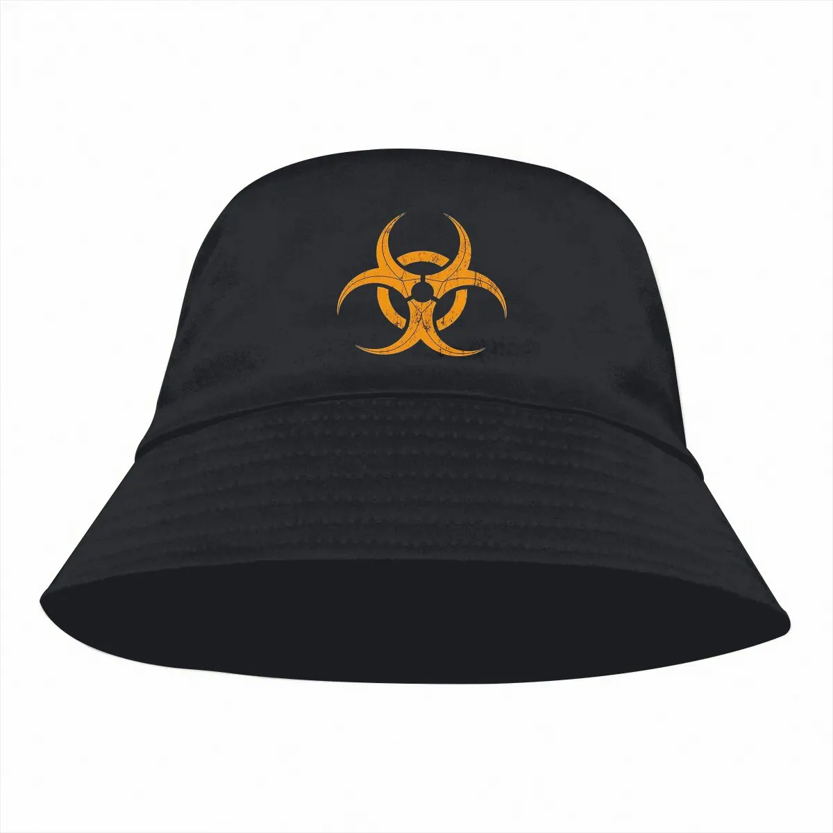 Biohazard Sign [Distressed]Men Women Bucket hat Panama Hat Fishing caps Sun hats Novelty Spring Summer Autumn Winter Gift