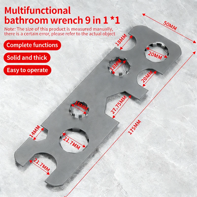 

Универсальный многофункциональный ключ для снятия аэраторов смесителей, для встраиваемых моделей, ключ для аэратора кухонной мойки