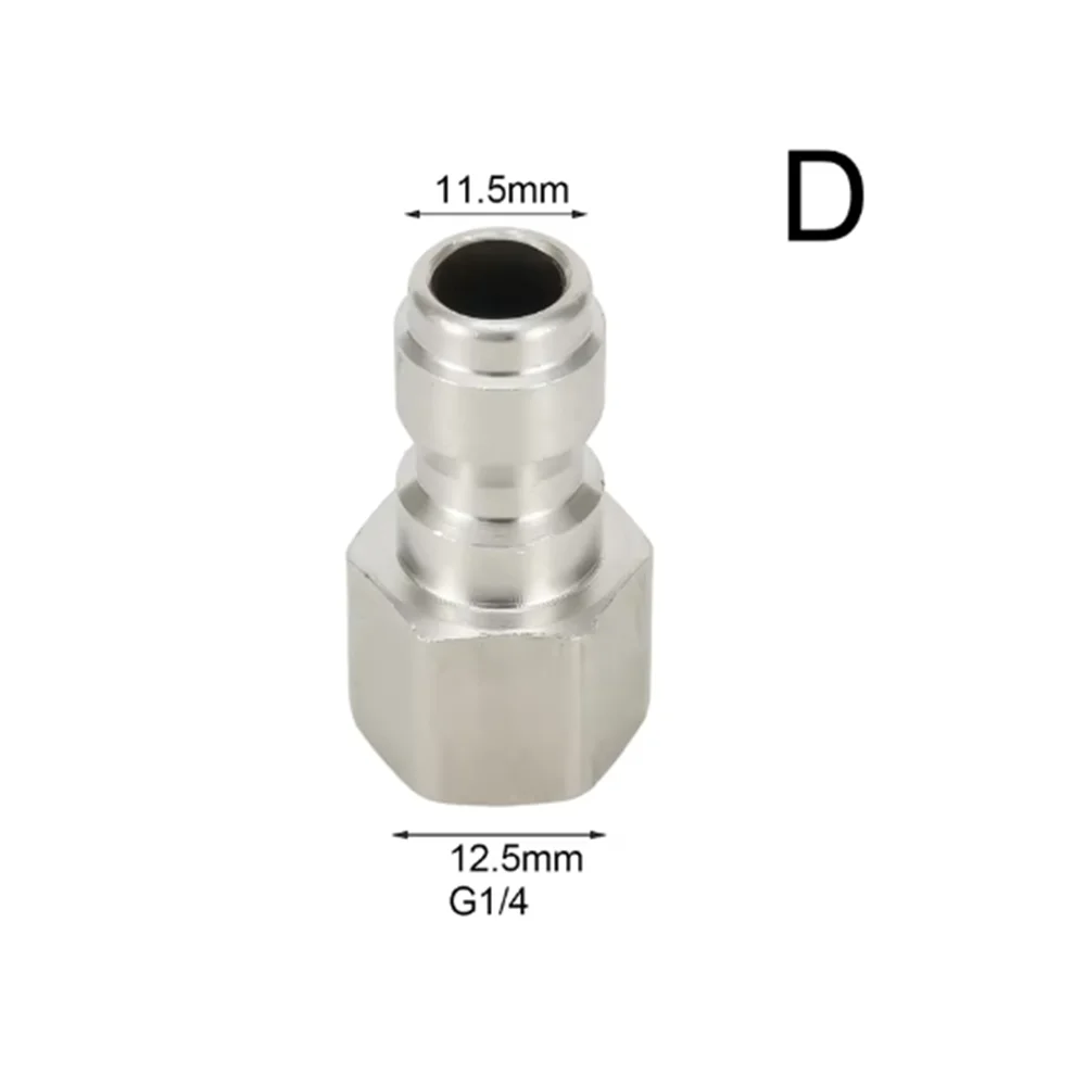 Hogedrukreiniger Connector Koppeling Quick Release Adapter 1/4 "Man Fitting Aansluiting Auto Wassen Tuin Gewrichten