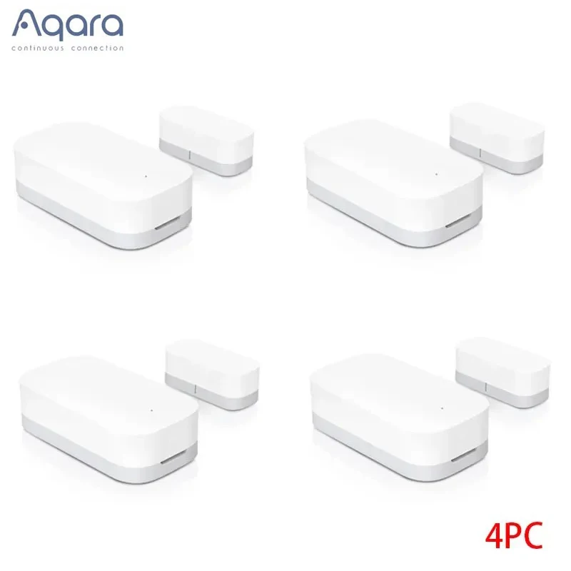 Aqara Tür- und Fenstersensor Zigbee Drahtlose Verbindung Intelligenter Tür- und Fenstersensor Fernbedienung Kompatibel mit Apple HomeKit MiHome APP MCCGQ11LM