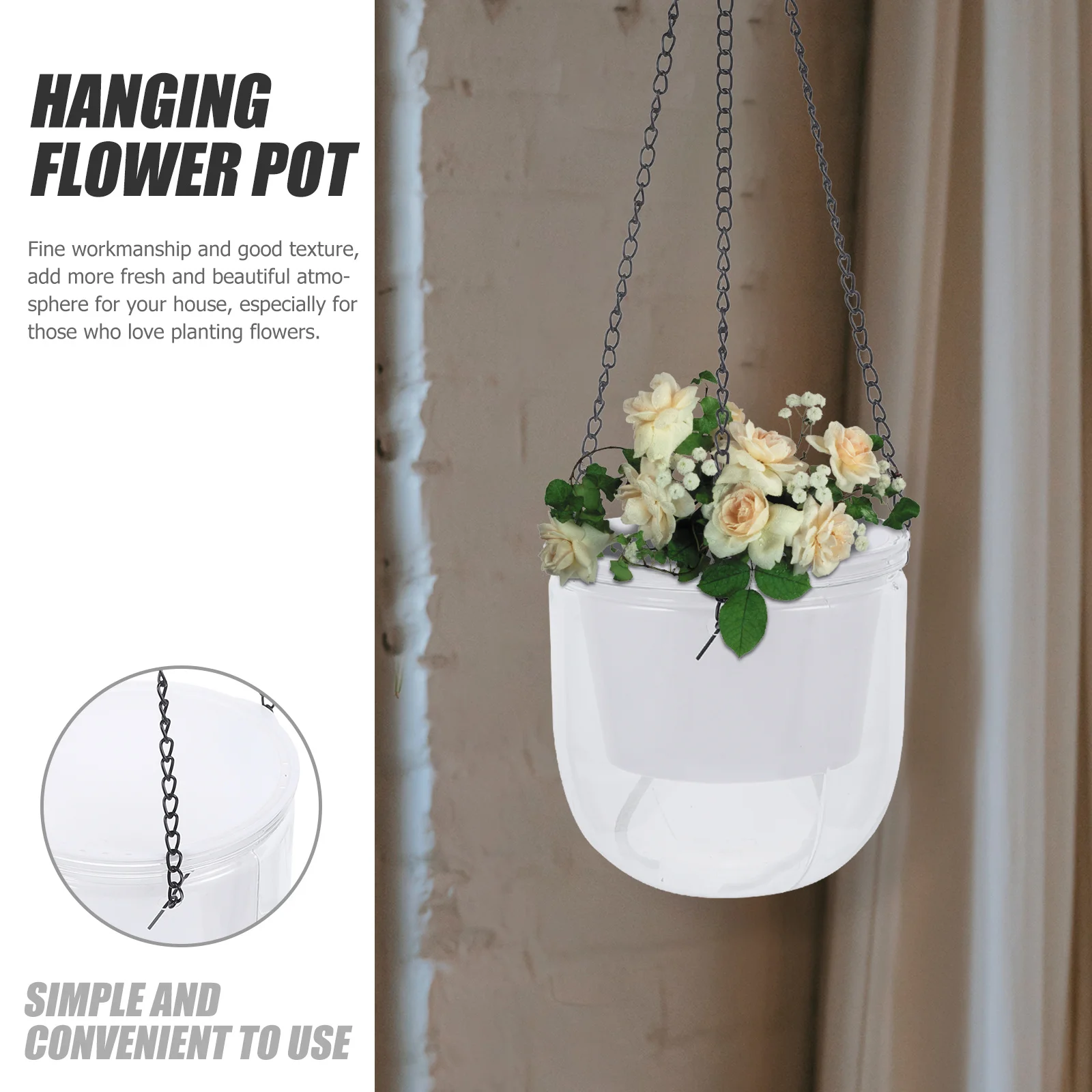

Orchid Pot Automatic Water Absorbent Flower Indoor Plant Pots Absorbing Flowerpot Hydroponics Watering Planter