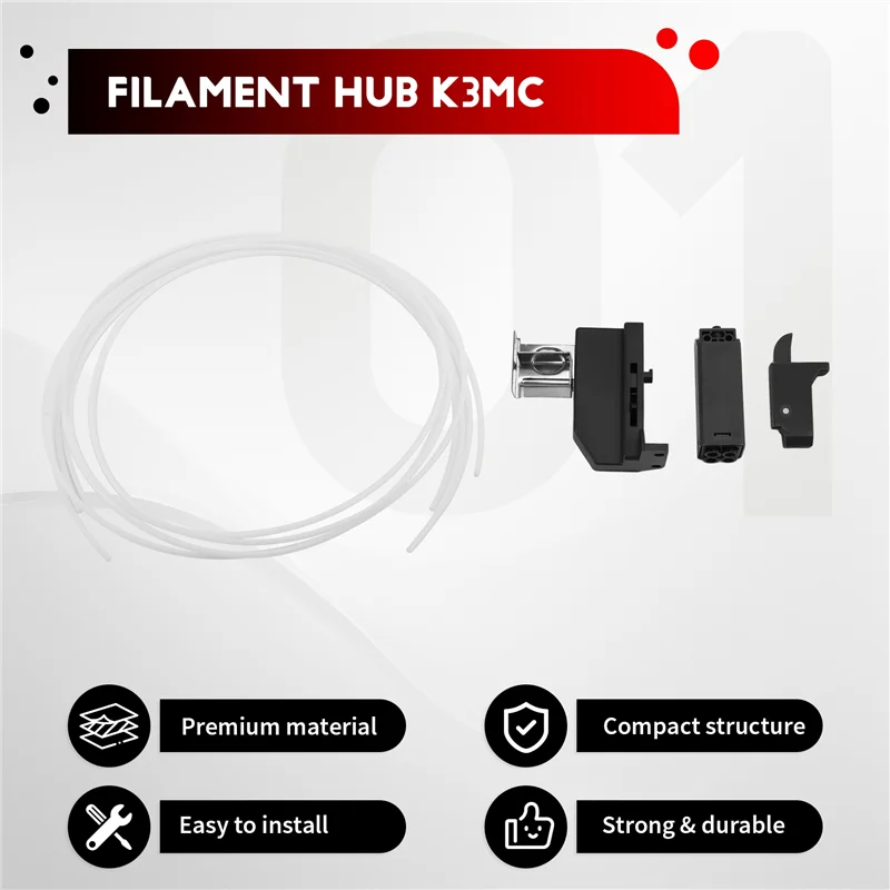 Kit Peningkatan K3C Baru untuk Komponen Printer 3D Hub Filamen Pemotong Filamen Anycubic K3C-K3MC