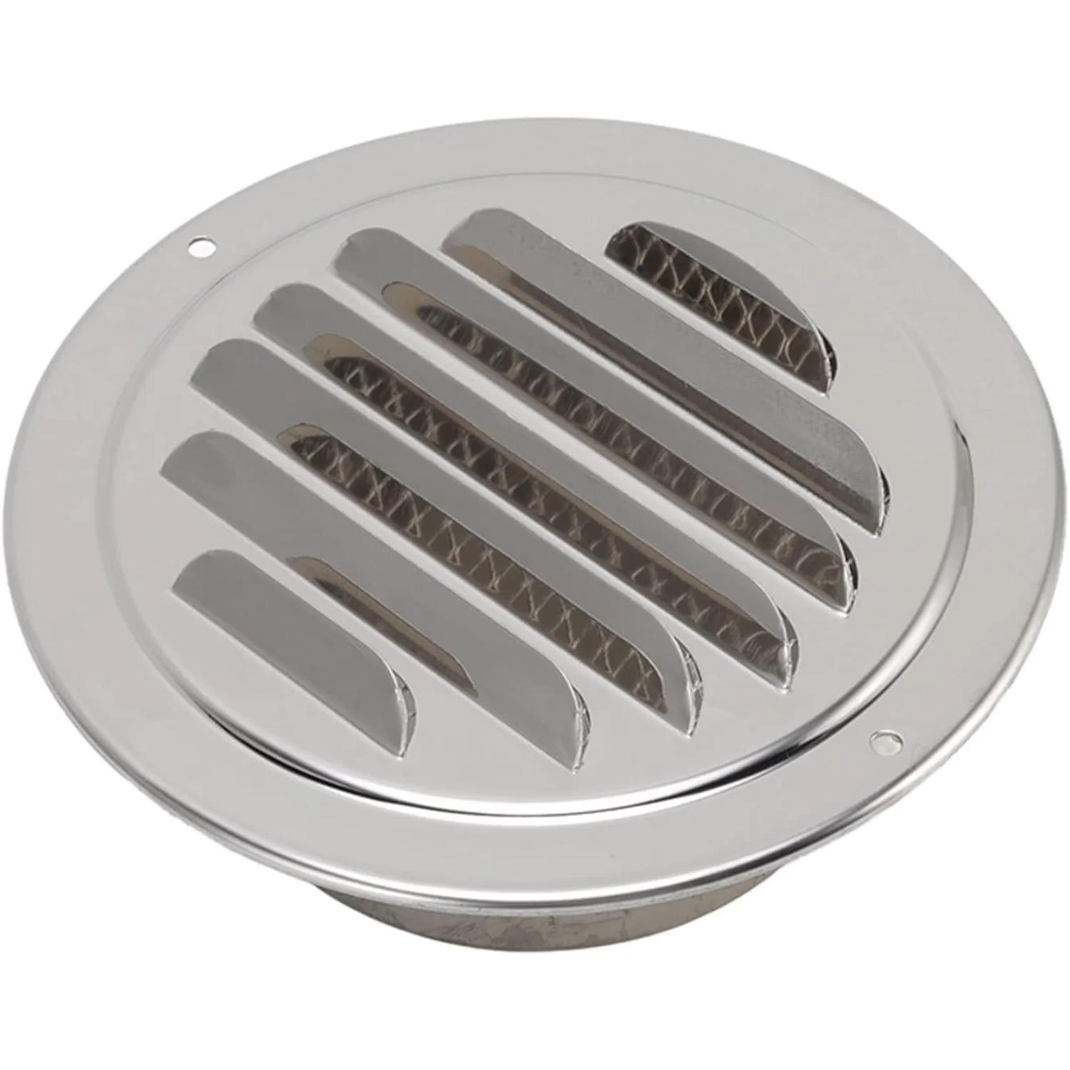 Exhaust Vent , Ventilation Cover Weatherproof Easy To Install Round Barb Design 304 Stainless Steel for Kitchen Range Hood(100mm