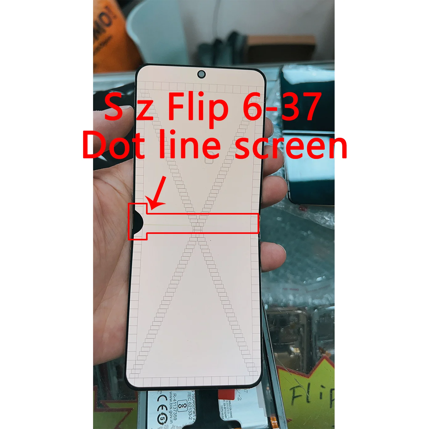 AMOLED Has Defect Dot LCD For Samsung Z Flip 6 F741 LCD F741B Display Screen Display Touch Screen Digitizer Assembly