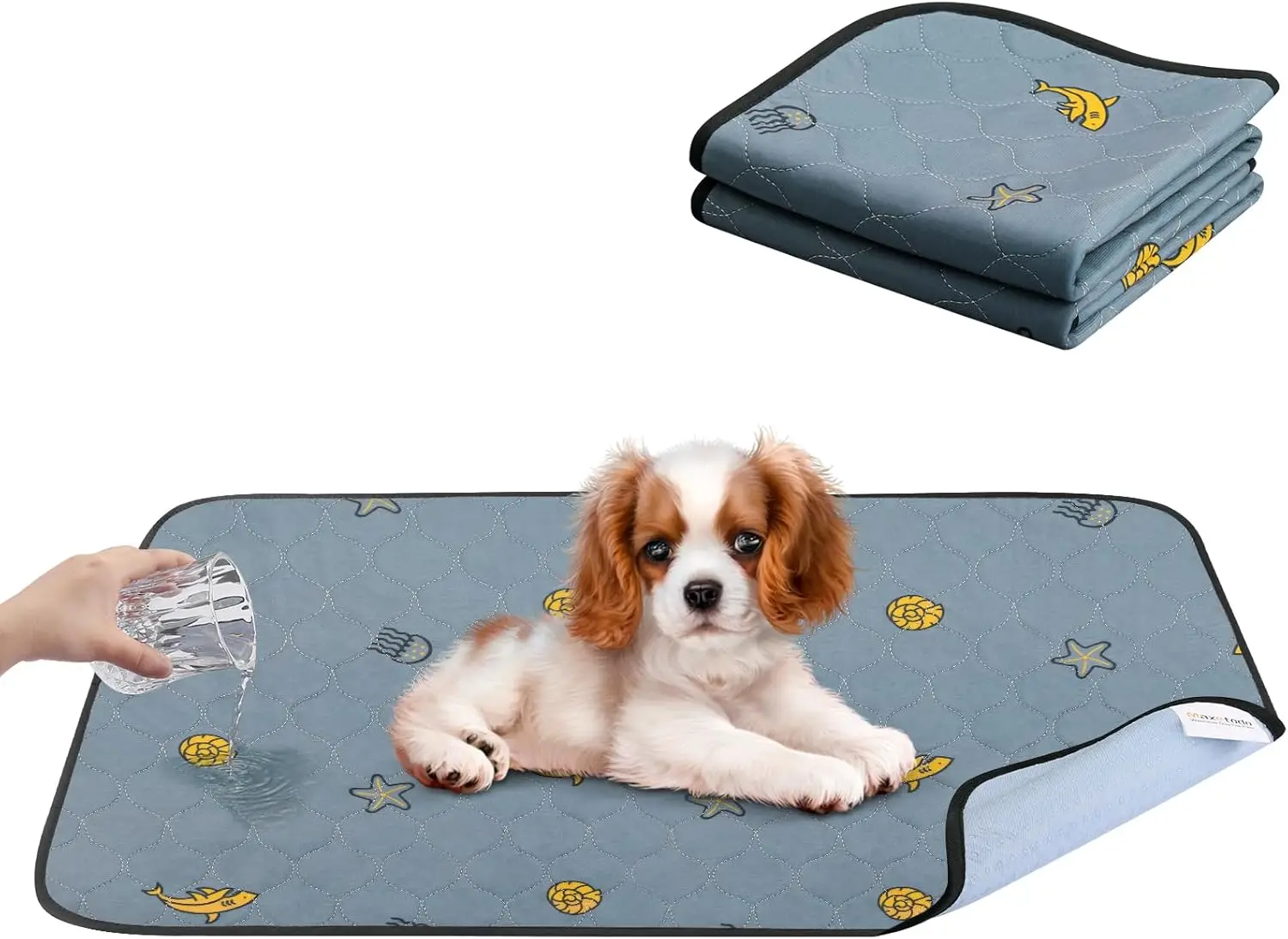 

Моющиеся подушечки для щенков Maxetodo, 2 шт., 79 x 92 см, тренировочные подушечки, коврики PIPI для собак, многоразовые подушечки для мочи, быстро впитывающие щенки