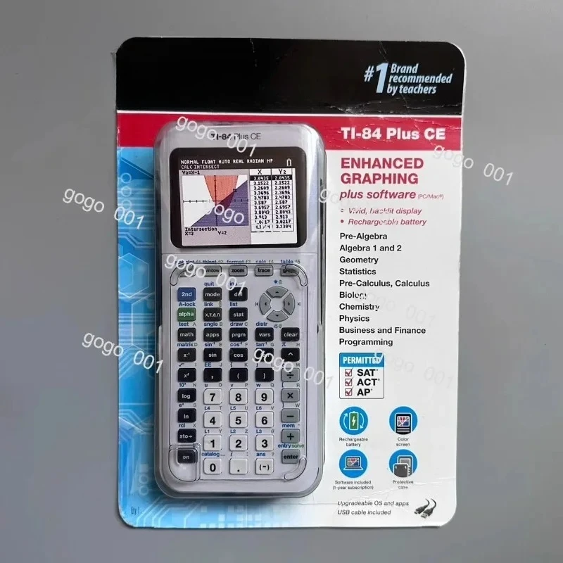 Texas Instruments TI-84 Plus CE - آلة حاسبة للرسوم البيانية بشاشة ملونة للآلة الحاسبة والإحصاءات والجبر واختبارات قياسية