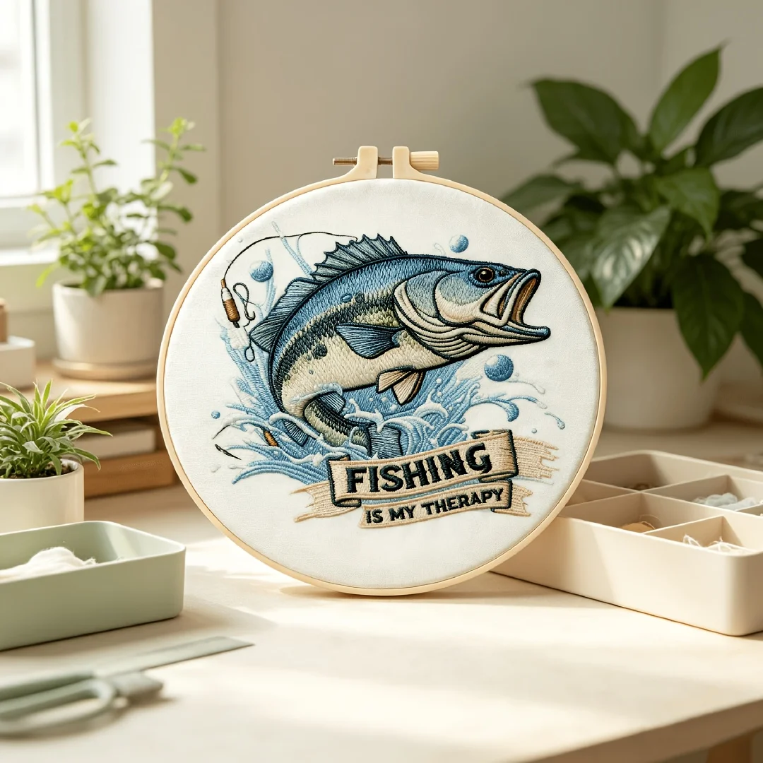 Komplettes DIY-Stickerei-Starter-Set mit bedrucktem Muster, Stoff, Farbigen Fäden, Nadeln, rundem Stickrahmen, Handarbeits-Nadelpunkt-Set für Erwachsene