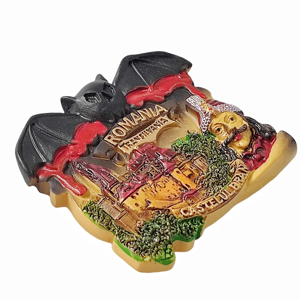 ثلاثية الأبعاد رومانيا مغناطيس الثلاجة هدية تذكارية الراتنج الثلاجة المغناطيسي ملصق جمع ديكور المنزل