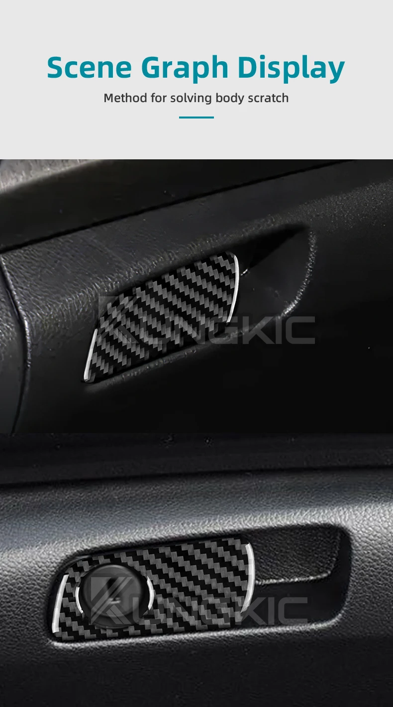 Echter, weicher Carbonfaser-Aufkleber für Honda Accord 2013 2014 2015 2016 2017 LHD, Zubehör für den Schalterrahmen der Handschuhbox. – Detail 9