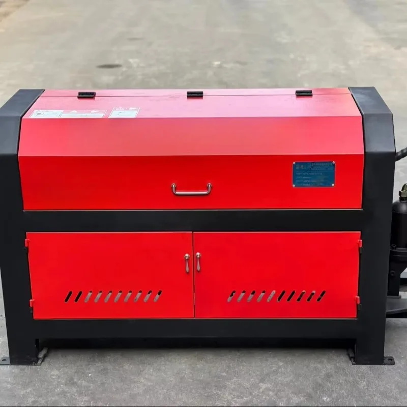 High-Efficient Automatic Scrap Steel Bar Straightening Cutting Machine Rebar Maker with Used Motor Core Condition