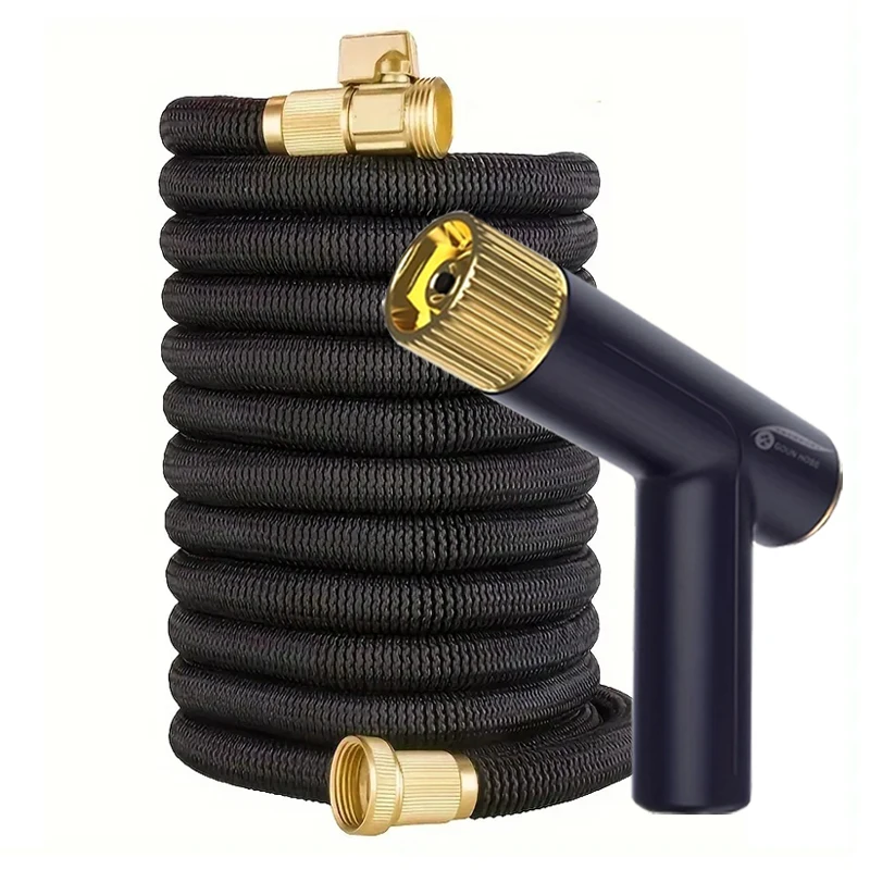 

1PC New Expandable Magic Hose High Pressure Car Wash Hose With Spray Gun Set Outdoor Watering Irrigation Tool Garden Hose
