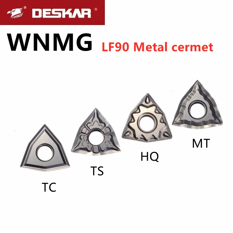 

Deskar 100% Original Wnmg080404 Wnmg080408 Hq Mt Ts Lf90 High Quality Cnc Lathe Cermet Turning Tools Machine Cutter Tools Parts