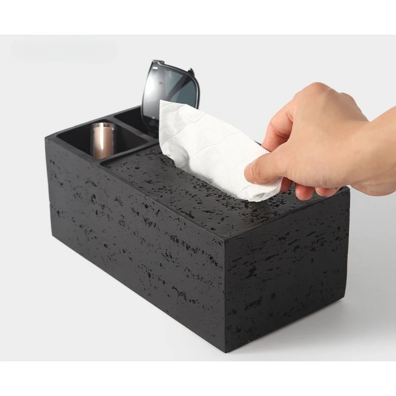 Desktop tissue remote control storage box Multifunctional living room High-end practical and beautiful pumping carton