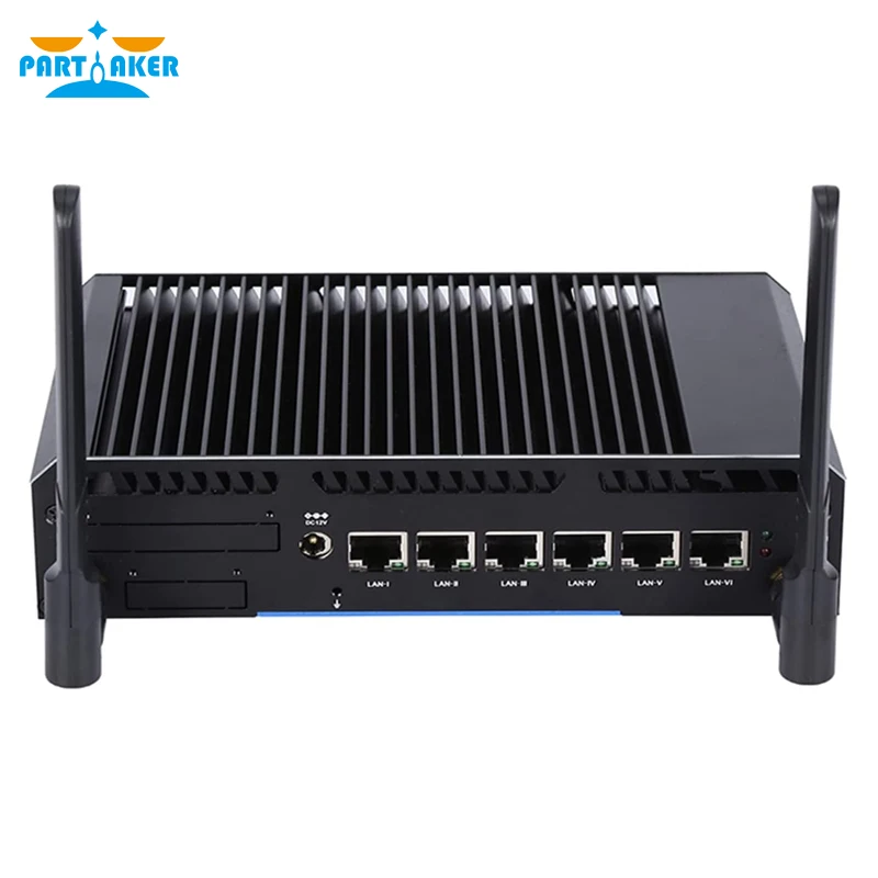 

Fanless Mini PC 4 Intel NIC Gigabit Ports Micro Network Firewall Appliance Mini Computer Intel N3700 Quad Core Support AES-NI