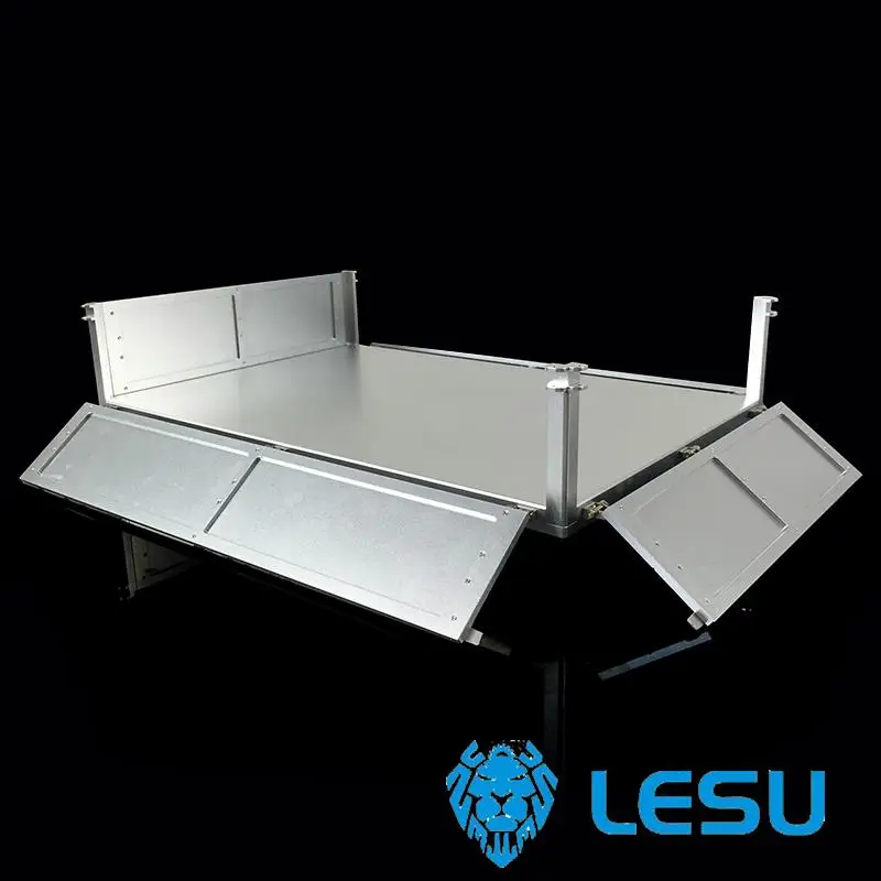 LESU RC 280Mm Metal Car Bucket Cargo Box 8 * 8 Ciągnik siodłowy Model 1/14 Tamiyay Outdoor Toys TH02010